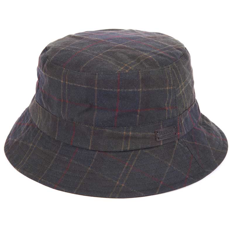Barbour_Darwen_Wax_Bucket_Hat_Zwart