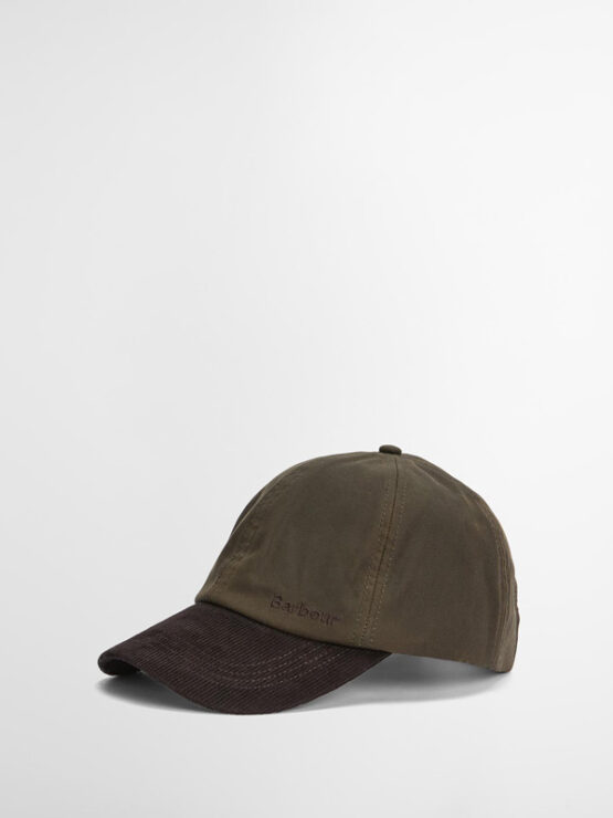 Barbour Ashby Cap Oliv/Braun – Bild 4