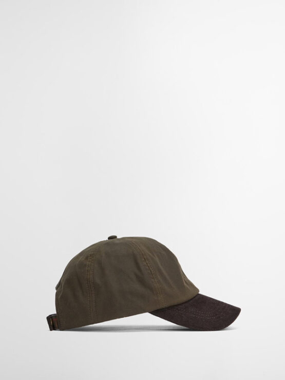 Barbour Ashby Cap Oliv/Braun – Bild 3