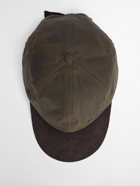 Barbour Ashby Cap Oliv/Braun – Bild 7