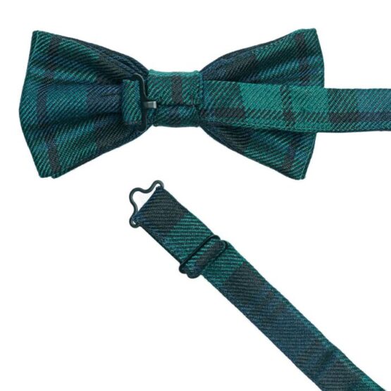Lochcarron Tartan Strik Reiver Bow Tie Black Watch – Bild 2