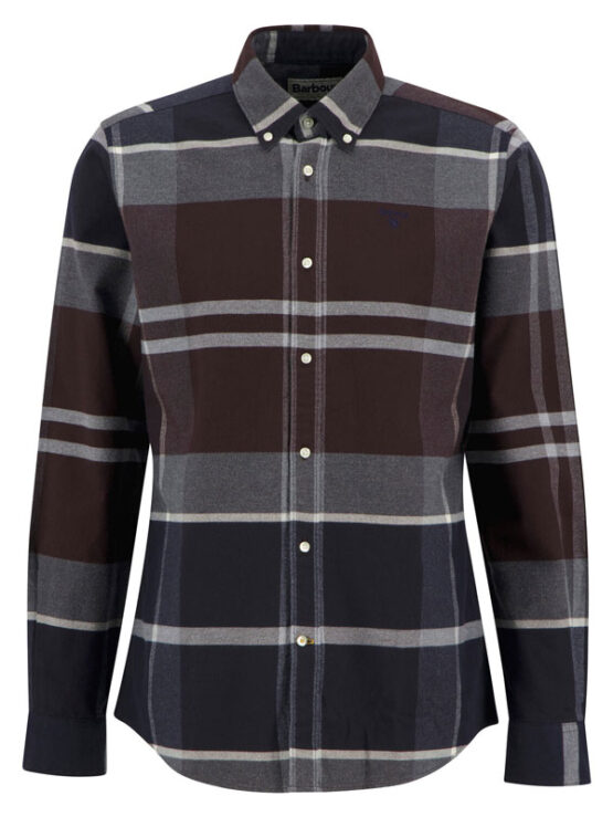 Barbour Iceloch Tailored Tartan Hemd Midnight Oak Tartan
