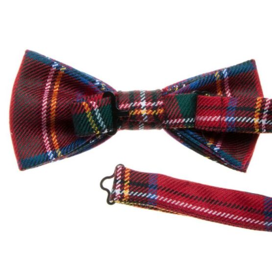 Lochcarron Tartan Strik Reiver Bow Tie Steward Royal – Bild 2