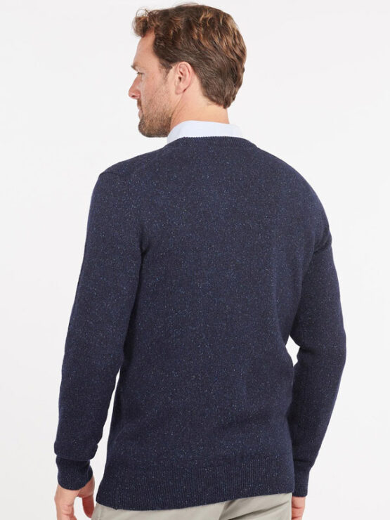 Barbour Essential Tisbury Rundhalspullover Strickwaren Marine – Bild 2