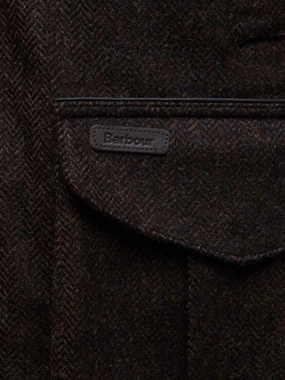Barbour Hereford Tweed-Wolljacke Rustikalbraun – Bild 6