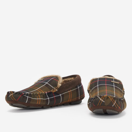 Barbour Monty Mokassin-Slipper aus recyceltem klassischem Tartan