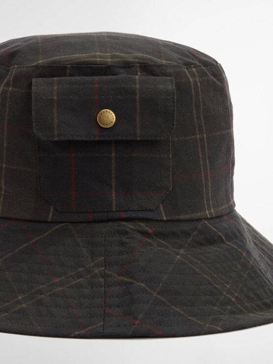 Barbour Scarlet Tartan Fischerhut Klassisch – Bild 3