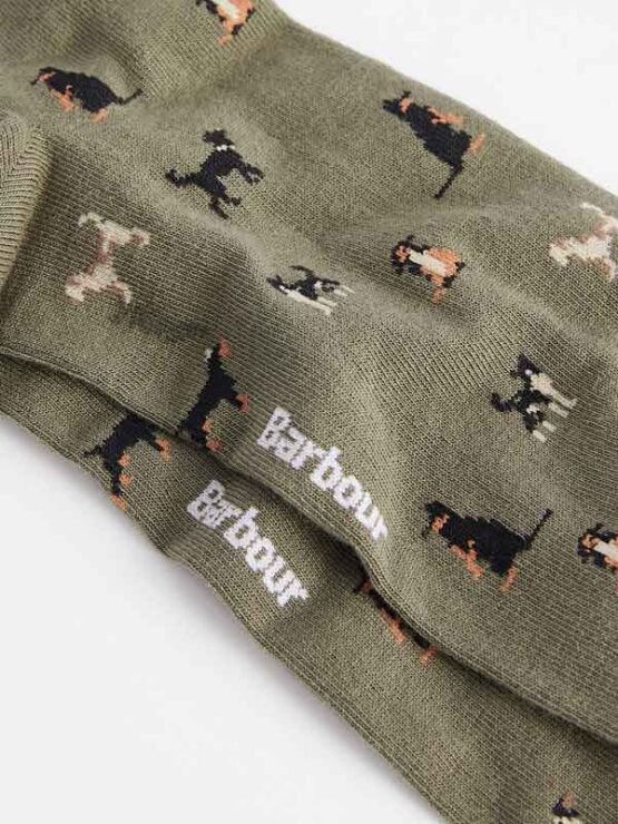 Barbour Mavin Socken Hund Oliv – Bild 2