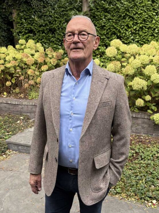 Sheppard & Jones, Tweedjacke Beige Fischgrät – Bild 2