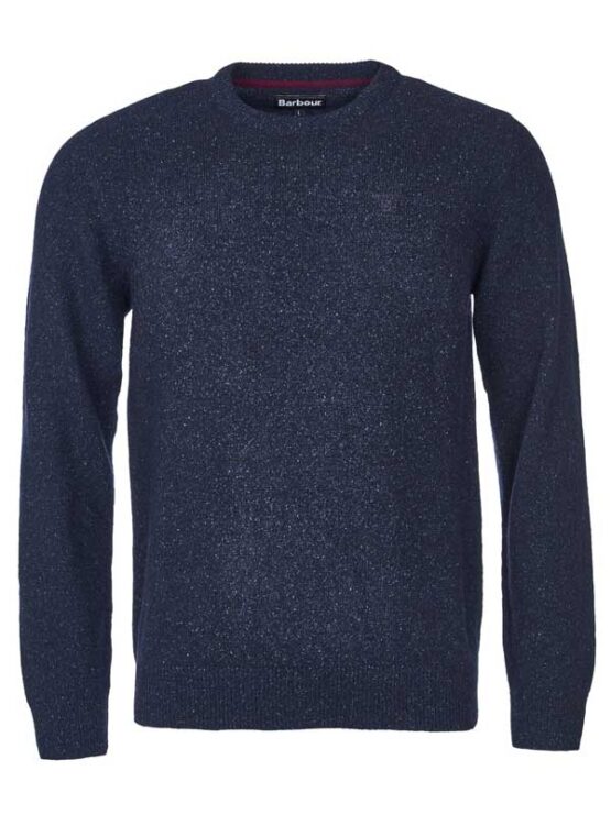 Barbour Essential Tisbury Rundhalspullover Strickwaren Marine – Bild 3