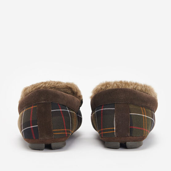 Barbour Monty Mokassin-Slipper aus recyceltem klassischem Tartan – Bild 4