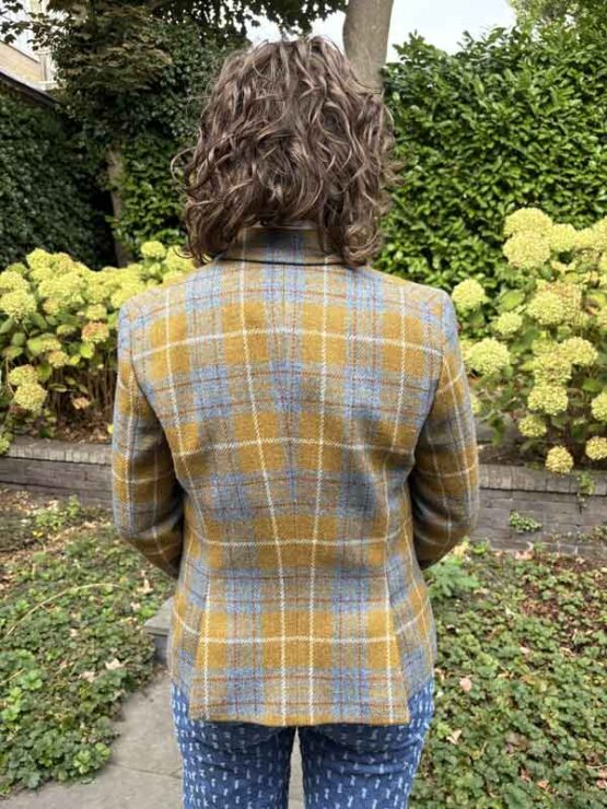 Harris Tweed Damen Sakko Ocre Check – Bild 3