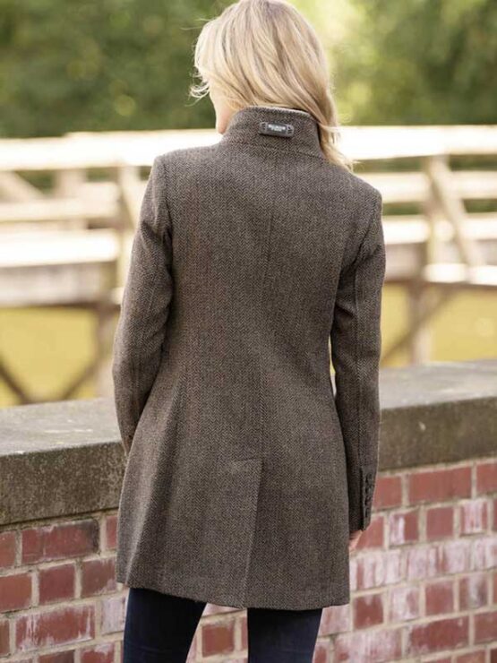 Tweed Mantel Paula Aus Woll-Kaschmir In Green Hill Tweed – Bild 2