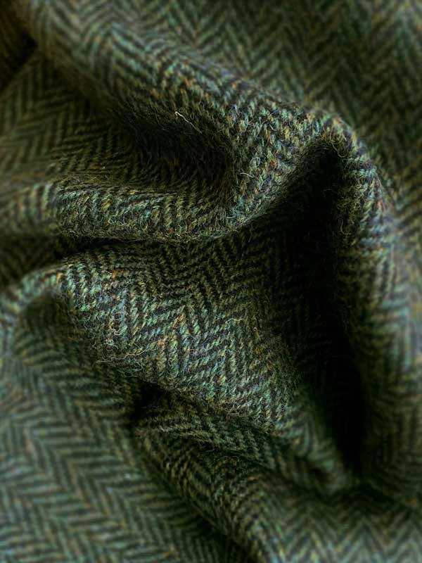 Harris Tweed Weste ''Wales'' In Green Island Herringbone – Bild 3
