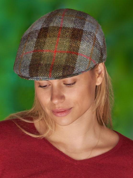 Harris Tweed Mütze "Henry Cap" In Highland Check