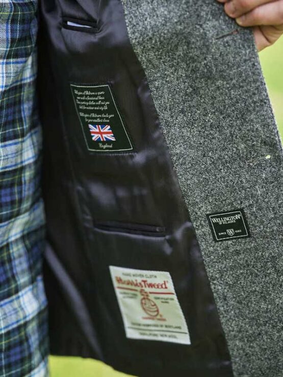 Harris Tweed Sakko "London" In Anthra Melange – Bild 3
