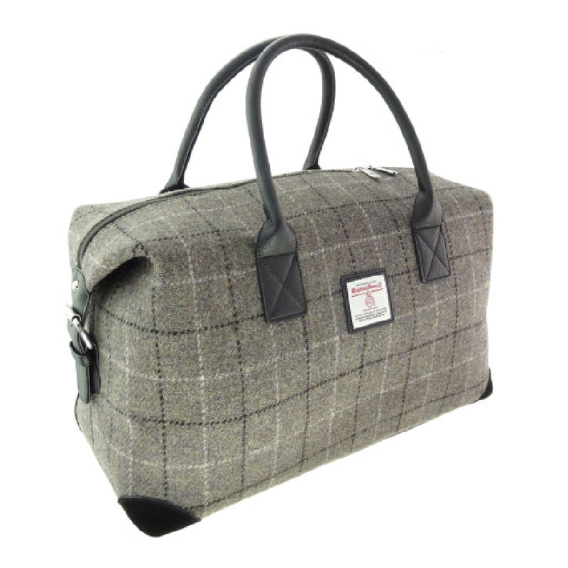 Harris_Tweed__Esk__Overnight_Bag_in_Mink_with_Black_Overcheck