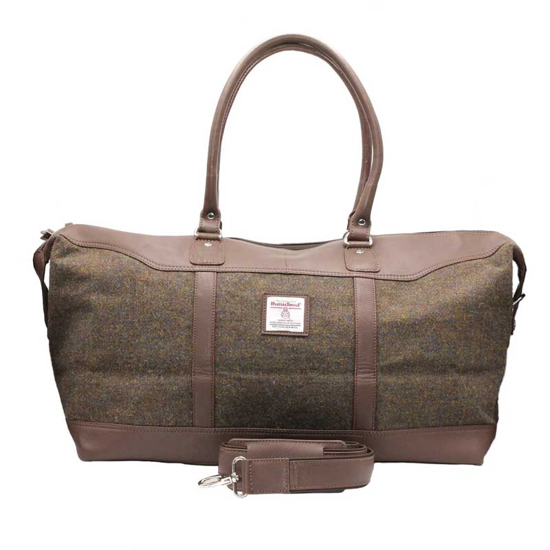 Harris_Tweed_Brodie_Leather_Travel_Bag_Brown_Mix