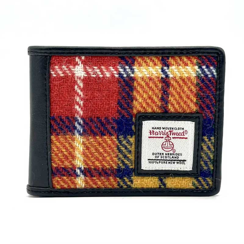 Harris_Tweed_Bifold_Coin_Wallet_In_Saffron