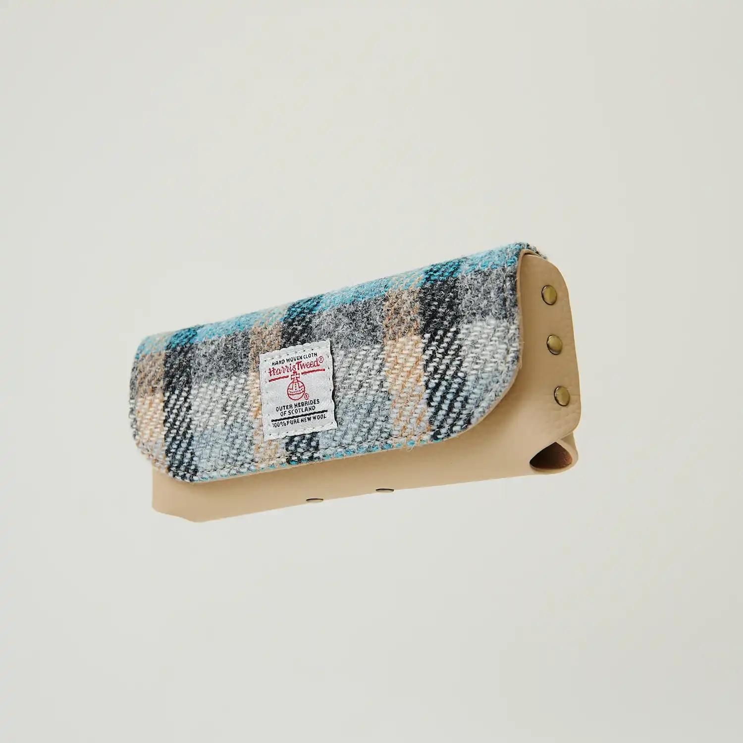 Harris_Tweed_Leather_Glasses_Case_Islander_Tartan