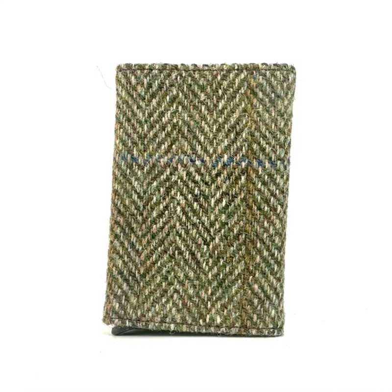 Pop-Up-Kartenhalter aus Harris Tweed in Country Green – Bild 4
