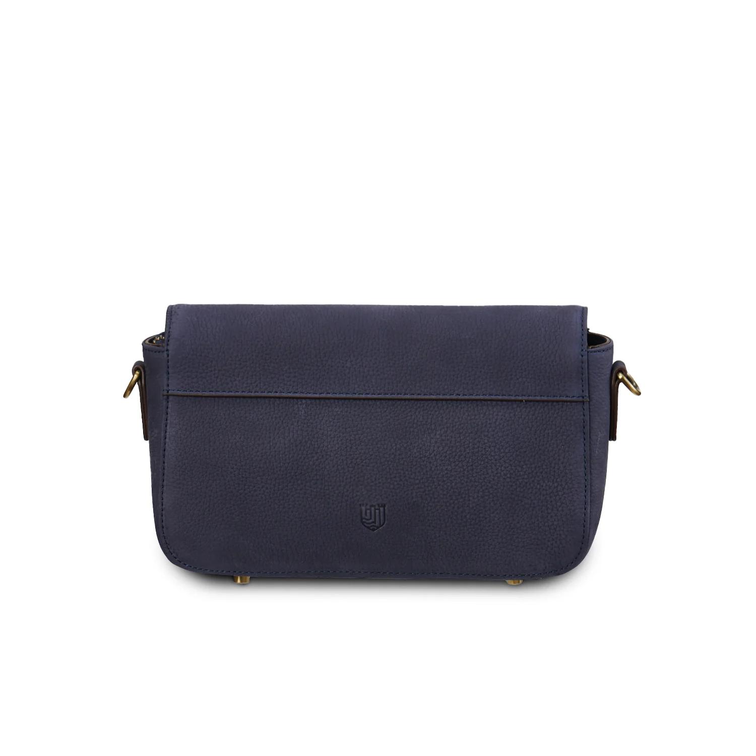 Harris Tweed Clutch, The Caithness, Islander, Navy Over-Check – Bild 2
