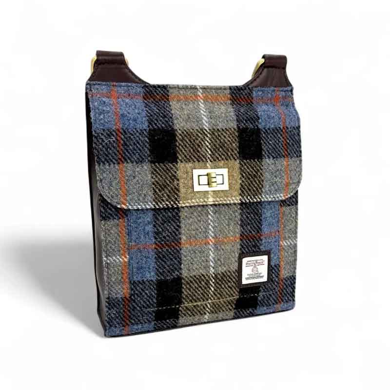Harris_Tweed_Satchel_Bag_In_Blue_Brown_Check