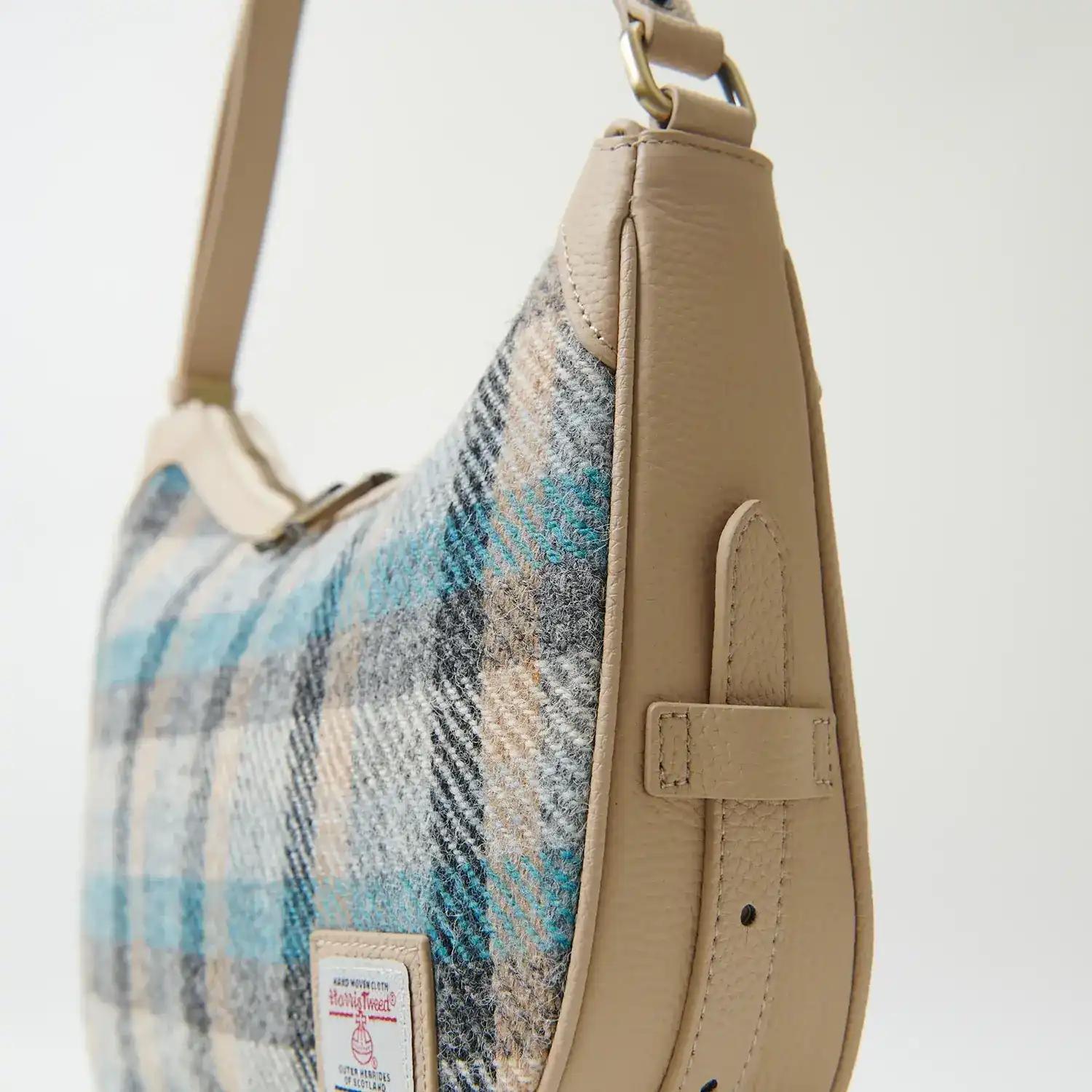 Harris Tweed Schultertasche, Modell Ellon, Islander, Islander Tartan – Bild 3