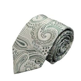 Seidenkrawatte Elfenbeingrün