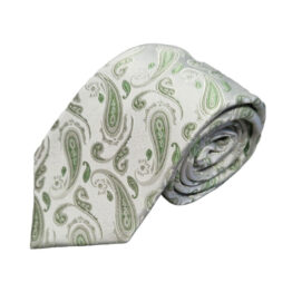 Seidenkrawatte limettengrün