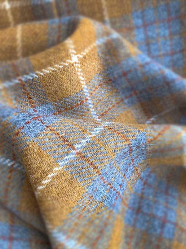 Harris Tweed Weste ''Wales'' In Amber Check – Bild 8