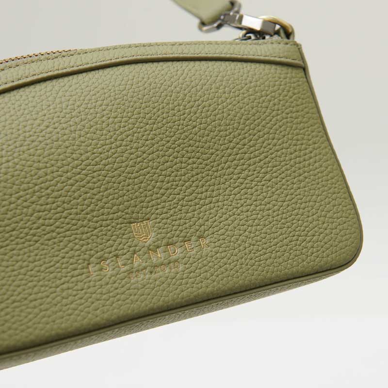 Harris Tweed Schultertasche, The Ailsa, Dunkelgrünes Fischgrätmuster – Bild 3