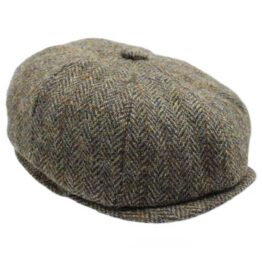 Harris Tweed 8-Piece Cap Brodick in Moorland