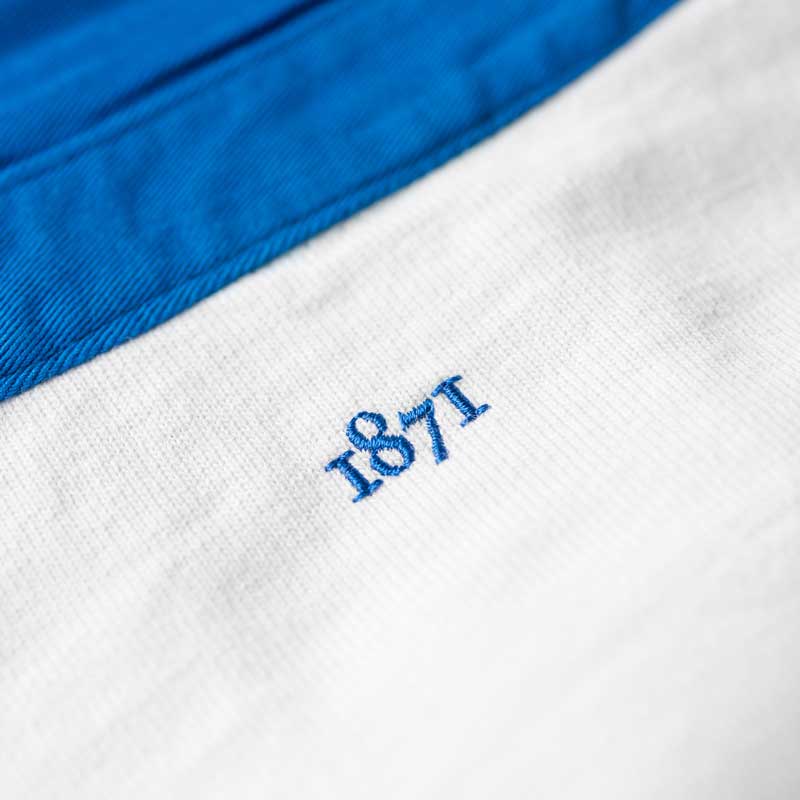 Heritage Rugby Shirt Französischer blauer Reifen 1871 – Bild 5