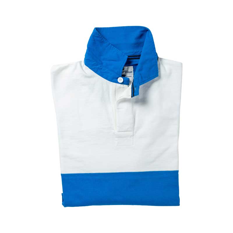 Heritage Rugby Shirt Französischer blauer Reifen 1871 – Bild 3