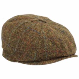 Harris Tweed 8-Piece Cap Brodick in Rost