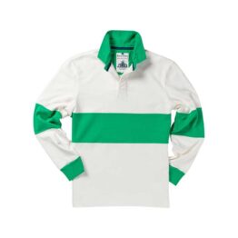 Heritage Rugby Shirt Hellgrüner Reifen 1871