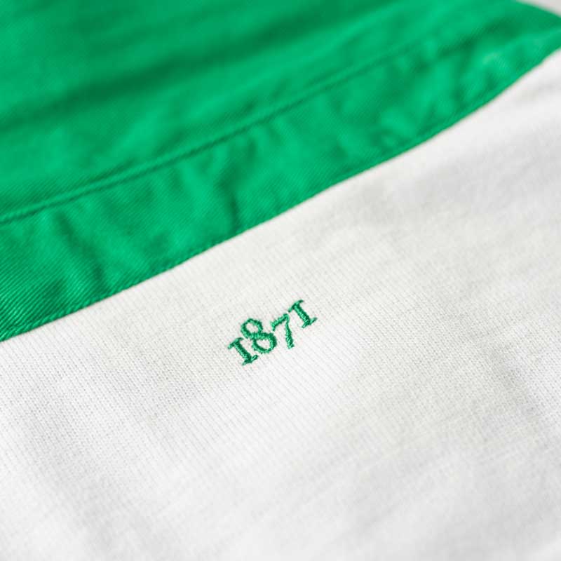 Heritage Rugby Shirt Hellgrüner Reifen 1871 – Bild 6