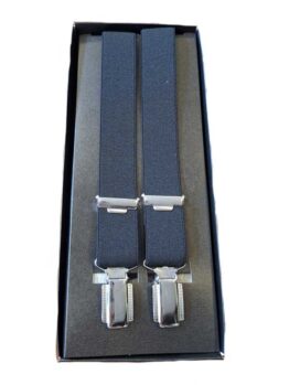 Hosenträger Schwarz Schmale Klammer 120