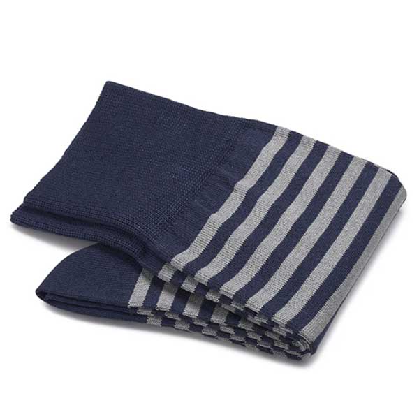 Heren_Sokken_Katoen_Strisce_d_Arte_Royal_Blue