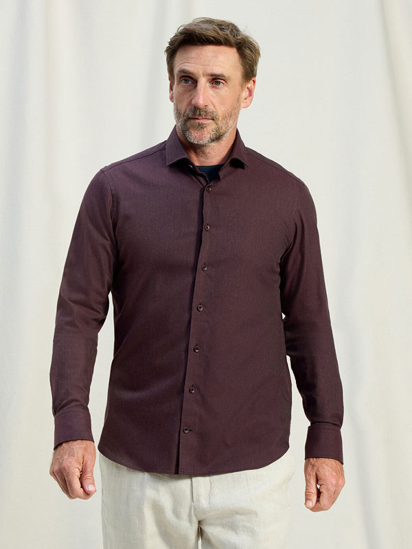 OLYMP_SIGNATURE__Casual_shirt__Tailored_Fit__Kent__Bordeauxrood