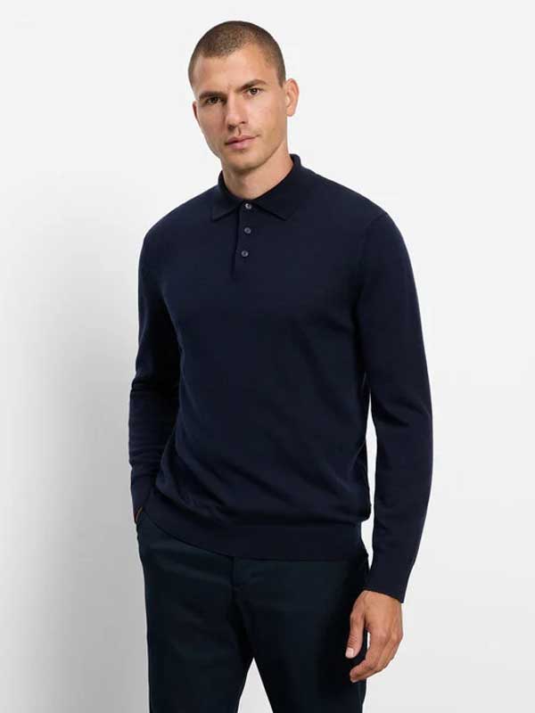 OLYMP_Casual_Polo_Trui_Navy