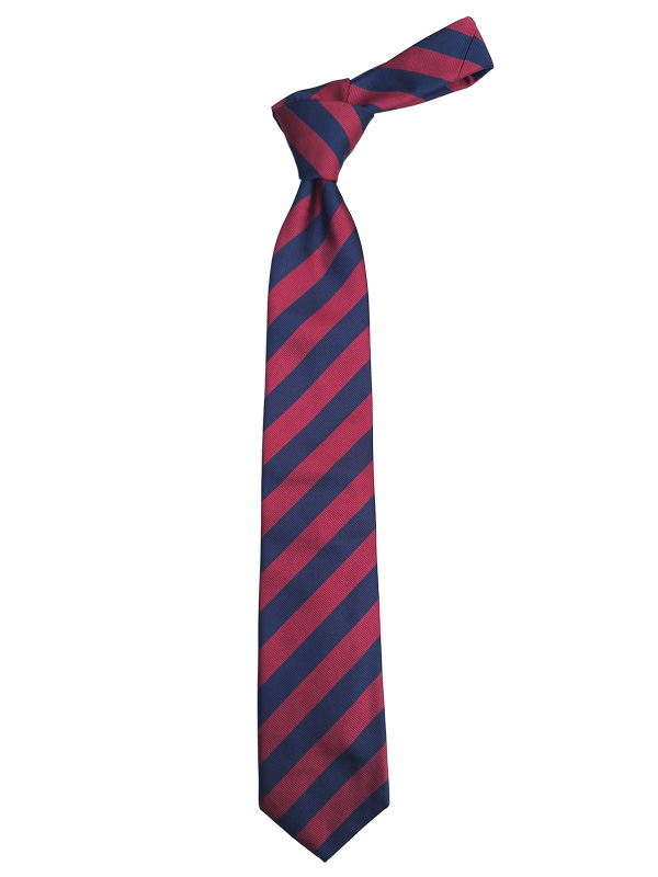 Stropdas_Hemley_Rood___Zwart_Gestreept