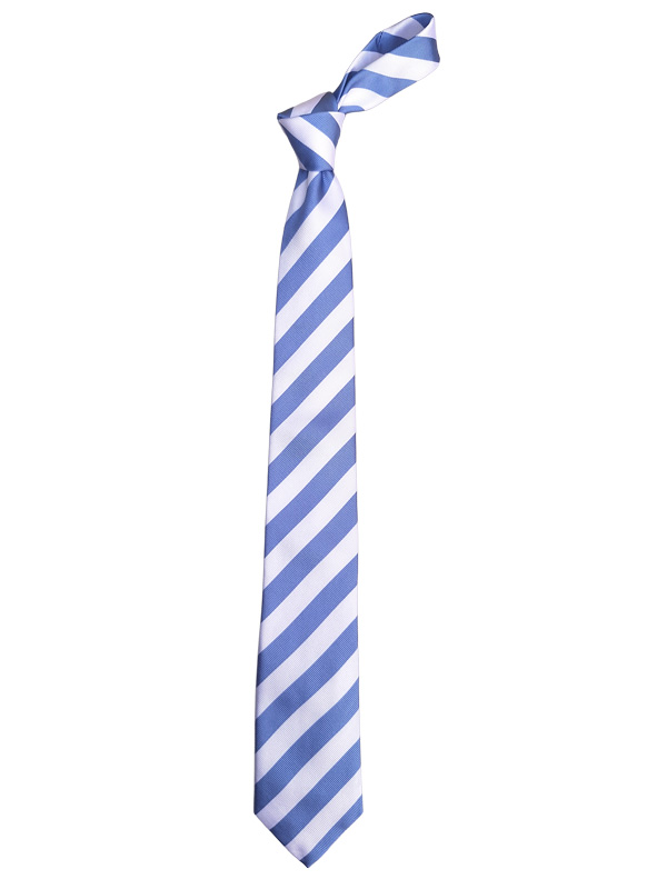 Stropdas_Hemley_Licht_Blauw___Wit_Gestreept