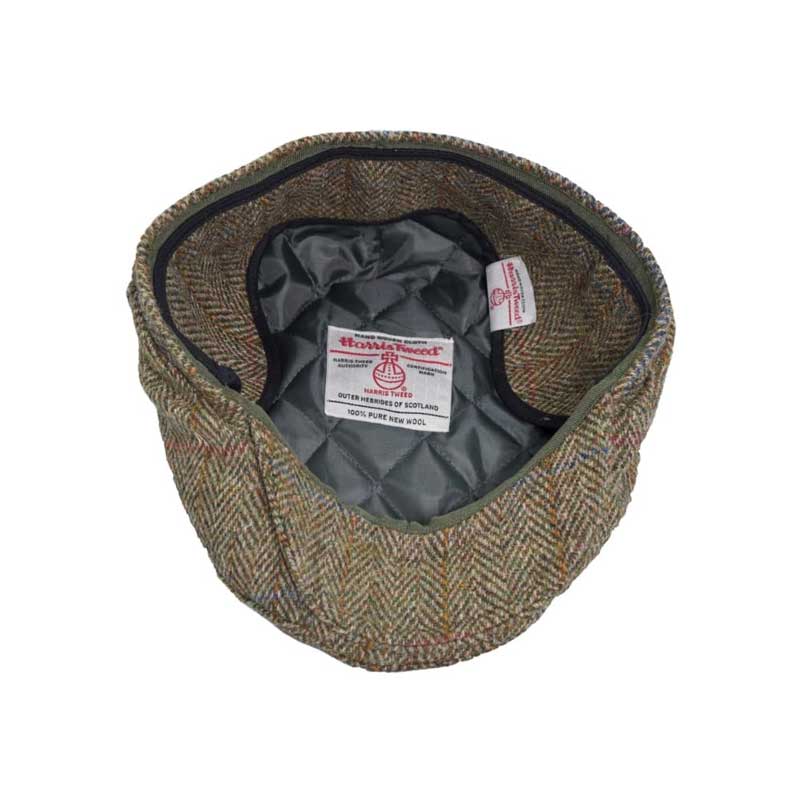 Harris Tweed Schiebermütze „Edward“ Mit Ausklappbaren Ohrenklappen In Moosgrün – Bild 7